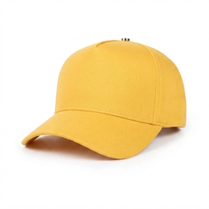 En stock Casquette de baseball 5 panneaux 100% coton doublée en suède satiné broderie main Casquette de sport unisexe réglable - Product Image 2