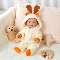 Poupée interactive Reborn Babeside Mia de 15 pouces, boit et se mouille, corps entièrement en vinyle, mini jouet souple pour filles