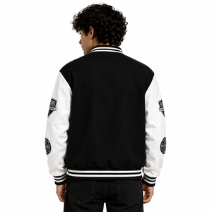<b>Baseball</b> Varsity <b>Jacket</b> Spring Letter Pattern Casual <b>Men's</b> Loose Oversized 2026 Hot Sell Wholesale - Product Image 3
