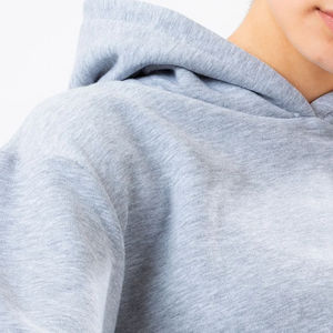 เสื้อฮู้ดครอปท็อปผู้หญิงแฟชั่นปี 2026 ปักลายพิมพ์ลายตามสั่ง สวมใส่สบายๆ สำหรับกิจกรรมกลางแจ้ง แขนยาว ผ้าฝ้ายฟลีซ 100% กันลม - Product Image 5