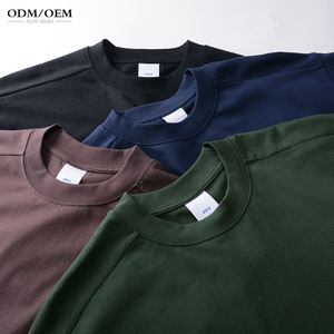 T-shirt de luxe 100 % coton du fabricant, 260 GSM, unisexe, impression sérigraphique, logo personnalisé, t-shirt vierge surdimensionné et épais pour homme - Product Image 3