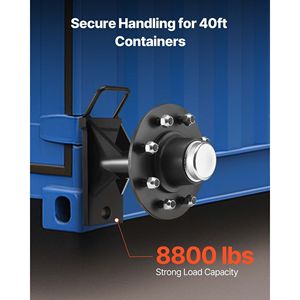 Kit Ruote per Container Pesanti a 8 Fori, Assali e Trasmissioni per Camion, per Fissaggio Sicuro con Cinghie a Cricchetto da 20 e 40 Piedi - Facilita il Spostamento - Product Image 3