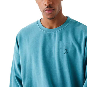 Prix de gros usine Vêtements pour hommes Sweat-shirts effet délavé faible MOQ Meilleur prix Sweat-shirt léger pour hommes - Product Image 4