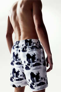 Pantalones cortos de poliéster deportivos para hombre con diseño personalizado estampado por sublimación, pantalones cortos de malla de verano para hombre - Product Image 2