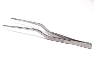 Juego de 3 Pinzas de Acero Inoxidable de 6 Pulgadas con Mango Moleteado y Puntas Dentadas, Utensilios Resistentes para Decoración y Emplatado de Alimentos - Product Image 2
