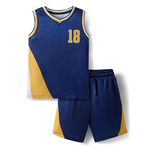 unisex sublimation teamwear kids team basket ball team wear boys jerseys and <b>shorts</b> set custom made basketball uniform for youth - Product Image 1