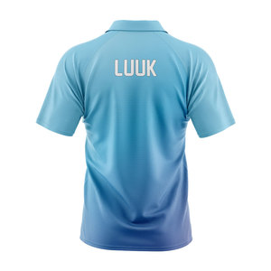 High Quality Anti Wrinkle Custom Printed Front Logo Short Sleeve Men's Polyester/Cotton Knitted Polo Shirts for <b>Coaches</b> - Product Image 3