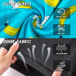 Shorts de Baño para Hombre con Estampado de Plátanos, Secado Rápido, Cintura con Cordón Ajustable, Diseño Azul Estampado - Product Image 4
