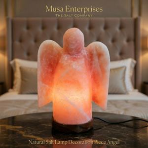 Lampe de Sel Rose de l'Himalaya Naturelle Musa Enterprises Musa-HSL-01, Faite à la Main, en Cristal de Roche, Veilleuse, Purificateur d'Air Portable - Product Image 4