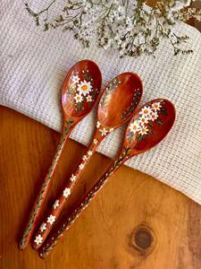 Cuillère à thé en bois lisse et polie, cuillère doseuse en bois naturel pour café et sucre, accessoire de cuisine écologique - Product Image 5