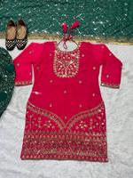 Nouvelle collection de Salwar Kameez indiens très demandés : Tenue de soirée de créateur avec haut, Dhoti Salwar et Dupatta pour mariage
