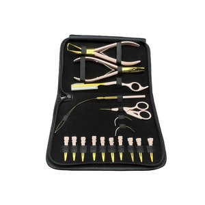 High Quality Hair Extension Tools Kit with Extension Pliers Loop Needle Hair Pulling <b>Hook</b> Hair Comb Sectioning <b>Clips</b> - Product Image 2