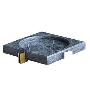 Handmade Marble Ashtray for Home Hotel and <b>Office</b> Use Wood and Stone Smoking <b>Tray</b> Custom Size and Logo Available for - Product Image 2