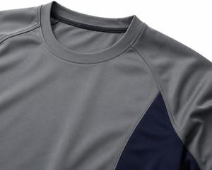 Men's Regular Fit <b>Raglan</b> Short Sleeves O-Neck T-Shirt Solid Color Quick Dry Casual Style Polyester/Cotton Jersey Fabric - Product Image 6