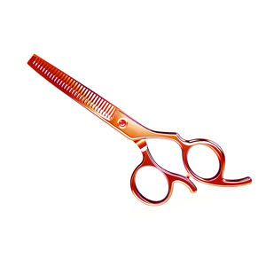 Tijeras de peluquería profesionales de acero inoxidable Tegra con filo de cuchilla y dientes de corte para salón de belleza - Product Image 3