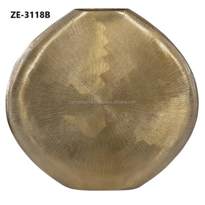 Scandinavian Neutral Decorative Metal Flower <b>Vase</b> Minimal Decor Bulk Export Manufacturer Use ZAHID EXPORTS India - Product Image 2