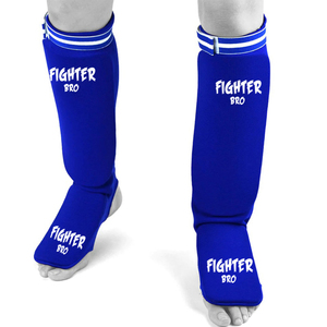 Protège-tibias de boxe et karaté en coton élastique avec rembourrage EVA pour arts martiaux, taille personnalisable, équipement d'entraînement - Product Image 4