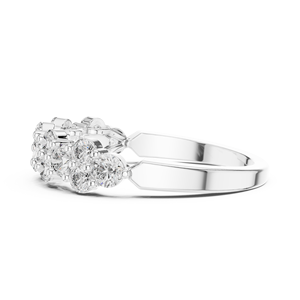 Rhodium Plated 925 Sterling Silver Moissanite Diamond <b>Ring</b> Wholesale Jewelry Manufacturer Export Supplier - Product Image 2