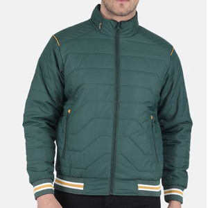 Breathable Light Puffer Jacket Warm Quilted Outerwear Full Sleeve High Neck Front Zip Modern Fit For <b>Men</b> - Product Image 1