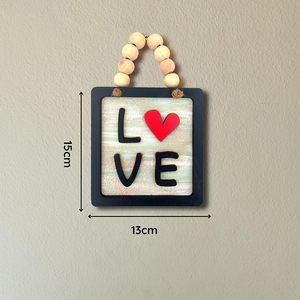 <b>Rustic</b> Wooden LOVE Sign Board for <b>Home</b> <b>Decor</b> Gifts Decorative LOVE Tabletop Accent for Bedroom Living Room Balcony - Product Image 2