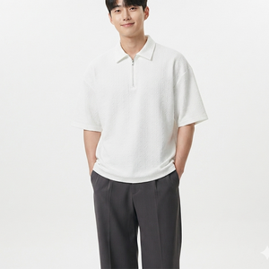 เสื้อกอล์ฟผ้าคอตตอนถักเนื้อหนัก 180 กรัม สำหรับผู้ชาย สีตามสั่ง ไซส์ใหญ่พิเศษ สไตล์ลำลองทางธุรกิจ แห้งเร็ว มีกระเป๋า  รับสั่งทำพิเศษ - Product Image 1