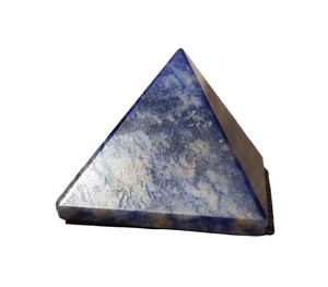 Adornos piramidales de cristal de sodalita tallada al por mayor, piedras preciosas de ágata semipreciosas naturales para decoración del hogar, meditación Reiki - Product Image 1