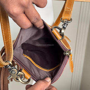 2025 Trending Designer Cowhide Sling <b>Bag</b> with Hand Tooled Leather Hand Strap & Fringe Rustic Crossbody Handbag Purse for Women's - Product Image 6