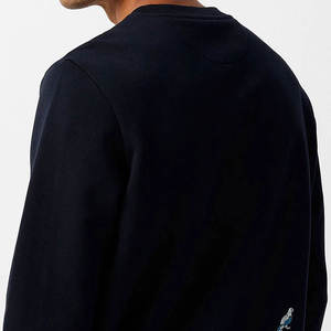 HIFFU SPORTS WEAR <b>Men's</b> Crew Neck Long Sleeve 100% Cotton Breathable Quick Dry Solid Color All Seasons Sweatshirt Hand Wash <b>Only</b> - Product Image 4