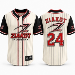 ZIAKOT เสื้อเบสบอลผู้ชายสีดำลายชมพูพิมพ์ลายแบบซับลิเมชั่นแขนสั้นทรงปกติระบายความชื้นได้ดีชุดกีฬา - Product Image 4