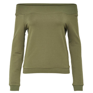Sweat-shirt oversize à épaules dénudées pour femme, manches longues décontractées, haut tendance, pull doux et confortable pour un confort et un style quotidiens - Product Image 1