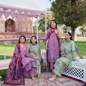 Ramsha Volume ANDAAZ Luxury Lawn Collection Pakistani Indian Shalwar Kameez Trajes Ropa de fiesta formal en tela de césped de alta calidad - Product Image 6