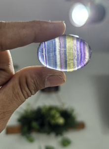 La última piedra preciosa natural de alta calidad, piedra de preocupación de fluorita, piedra curativa calmante, inspiración, Chakra, piedra curativa para el pulgar a granel - Product Image 2