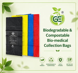 Bolsas Biodegradables para Residuos Médicos, Bolsas de Recolección de Residuos Biológicos Peligrosos, Ecológicas, Libres de Plástico, Seguras y Desechables - Product Image 1