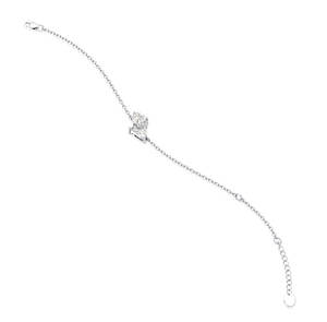 Bracelet chaîne à fermoir homard REYES, nouvelle arrivée, diamant CVD cultivé en laboratoire, certifié IGI, or blanc 14 carats, cadeau d'anniversaire pour elle - Product Image 3