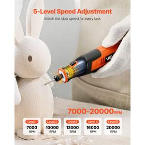 Kit d'outils rotatifs sans fil portable 73 pièces D0100X3KHWT DC4V Mini 5 vitesses 7000-20000 tr/min Gravure multifonction DIY - Product Image 2