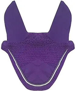Custom Logo High Quality Handmade Equestrian <b>Fly</b> Veil Ear <b>Net</b> Bonnet Breathable Western Mesh for Riding International Standard - Product Image 6