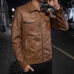 Chaqueta de Cuero de Alta Calidad Estilo Trucker, Corte Estructurado con Bolsillos en el Pecho para un Estilo Práctico, Chaqueta de Invierno Estilo Trucker - Product Image 4