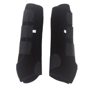Custom Luxury Outdoor Premium Cotton Bonded Leather Racing Horse Protection Leg Protector Tendon <b>Boots</b> Breathable Equine <b>Boots</b> - Product Image 1