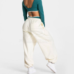 Pantalon décontracté d'été pour femme, taille mi-haute élastique, coupe large, 100 % coton, pour le quotidien, les vacances et le style urbain - Product Image 5