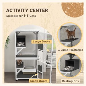 Lussuoso e Grande Condo per Gatti, Scala/Torre di Arrampicata/Casa per Animali Domestici Eco-Friendly, Design Moderno a Motivo Solido per Ufficio, Decorazione Natalizia, Realizzato in Sisal - Product Image 3