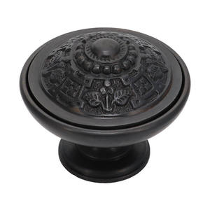 Perillas de latón macizo negras de gran venta, duraderas para gabinetes y armarios, ideales para interiores modernos de dormitorios y hoteles. - Product Image 1