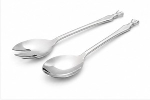 Cubertería de Acero Inoxidable de Lujo con Acabado Espejo para Hotel, Juego de Cucharas y Tenedores Elegantes para Ensaladas, Vajilla Premium para Bodas, Navidad y Eventos Especiales - Product Image 5