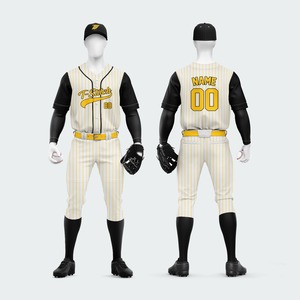 Camiseta de Béisbol para Hombre, Cuello en V, Manga Corta, Roja y Azul, con Estampado por Transferencia de Calor, Transpirable, Ecológica, Antibacteriana, Corte Regular - Product Image 3