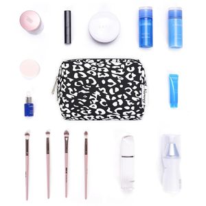 Small Cheetah Print Cosmetic Bag with Zipper <b>Cute</b> Travel Makeup Pouch with Compartments Mini <b>Purse</b> Accessory - Product Image 6
