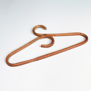 Baby-sized rattan <b>hanger</b> sustainable wooden children clothes <b>hangers</b> manufacturer supplies - Product Image 2