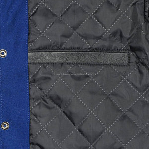 Chaqueta Universitaria Personalizada de Lana Melton con Mangas de Cuero Genuino, Chaqueta Bomber Letterman de Alta Calidad OEM WVJ-0027 - Product Image 5