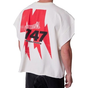 เสื้อยืดคอกลมแขนสั้นสีดำสำหรับผู้ชาย ทรงโอเวอร์ไซส์ ลายพิมพ์งู สไตล์สตรีทแวร์ ผ้าเจอร์ซีย์คอตตอน 100% - Product Image 2