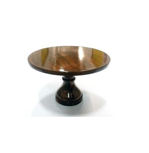 Classic Elegant Handmade Round Wooden <b>Cake</b> Stand for Timeless <b>Wedding</b> Dessert Table Arrangement - Product Image 3