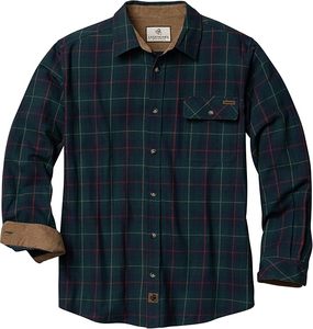 Chemise à carreaux en flanelle à manches longues pour homme avec logo personnalisé, coupe classique, en coton brossé, boutonnée, décontractée, pour le travail, fabriquée par le fabricant - Product Image 2