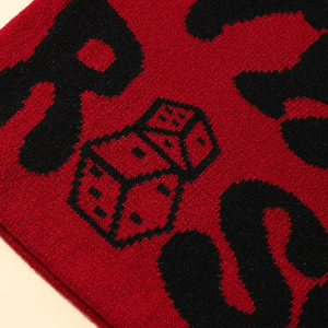 Bonnet tricoté unisexe OEM personnalisé de haute qualité 100 % acrylique, avec étiquette tissée teinte à la lettre, pour l'hiver, le ski et le pêcheur, modèle adulte courant - Product Image 5